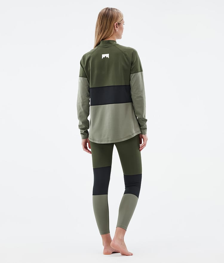 Montec Alpha W Base Layer Pant Women Olive Green/Black/Greenish, Image 4 of 7