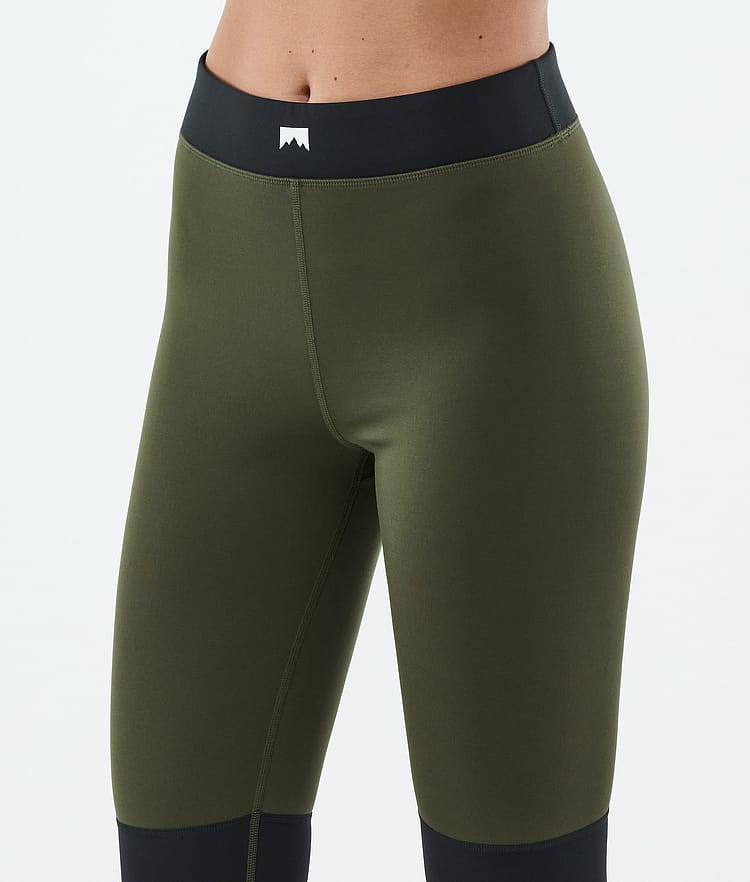 Montec Alpha W Pantalon thermique Femme Olive Green/Black/Greenish, Image 5 sur 7