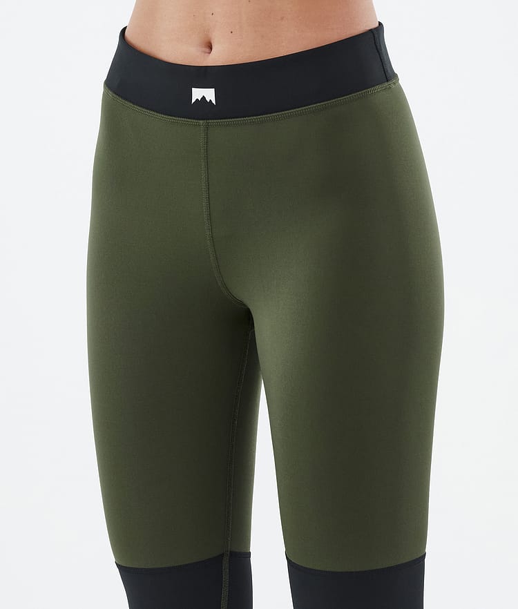 Montec Alpha W Base Layer Pant Women Olive Green/Black/Greenish, Image 5 of 7