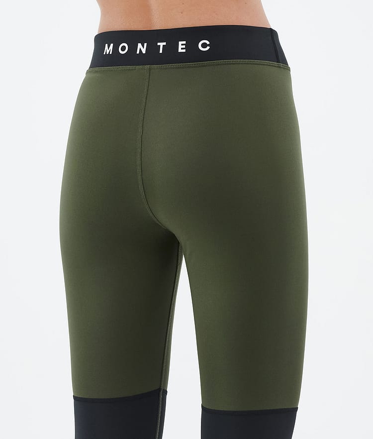 Montec Alpha W Base Layer Pant Women Olive Green/Black/Greenish, Image 6 of 7