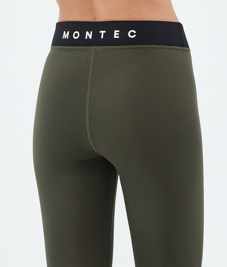 Montec Alpha W Base Layer Pant Women Olive Green/Black/Greenish, Image 6 of 7
