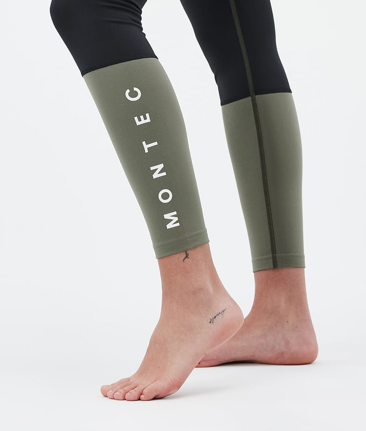 Montec Alpha W Base Layer Pant Women Olive Green/Black/Greenish, Image 7 of 7