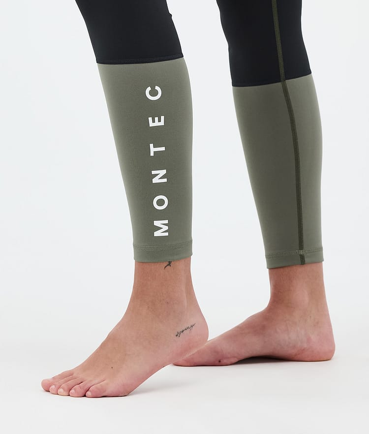 Montec Alpha W Pantalon thermique Femme Olive Green/Black/Greenish, Image 7 sur 7
