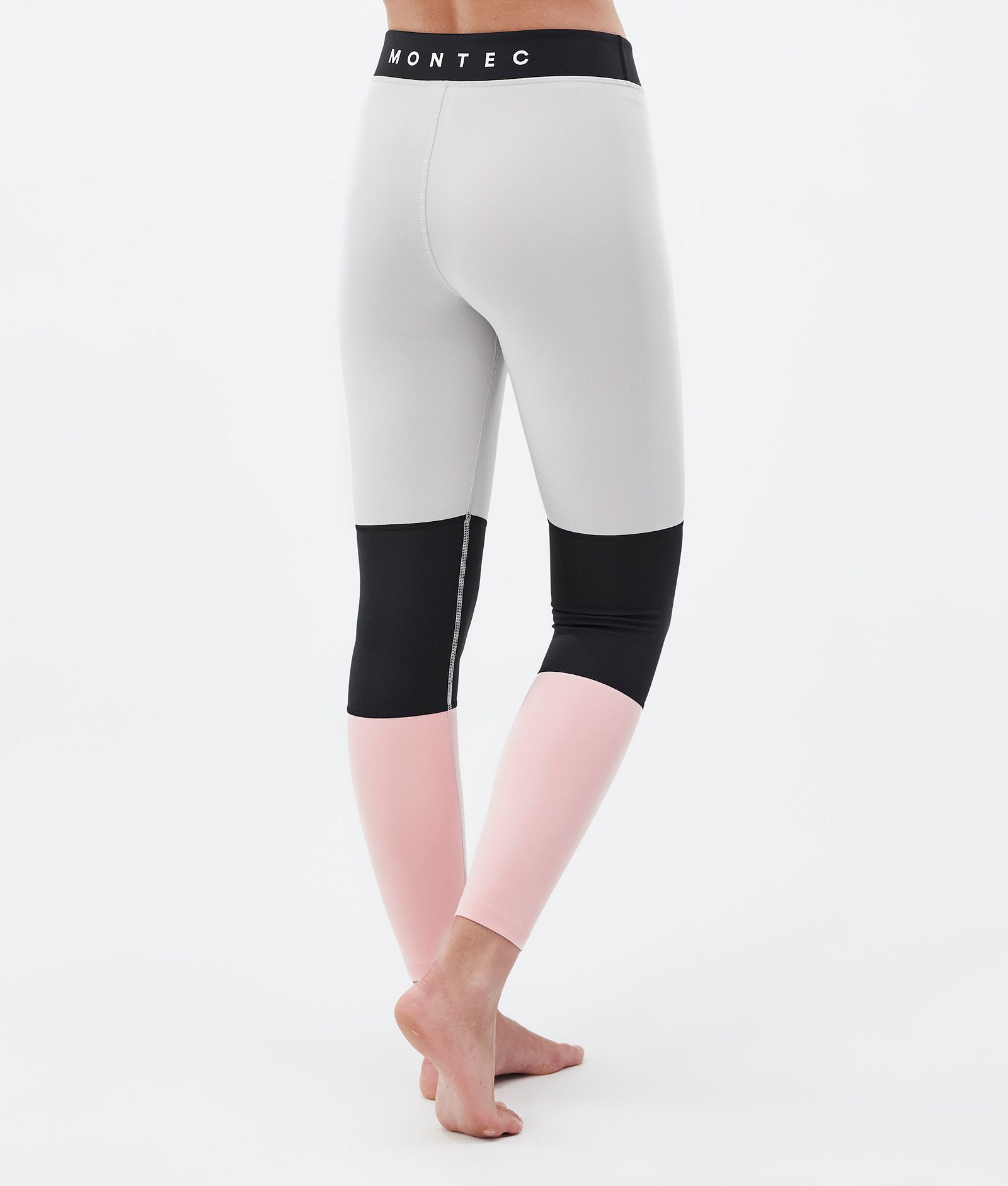 Montec Alpha W Pantalon thermique Femme Light Grey/Black/Soft Pink, Image 2 sur 7