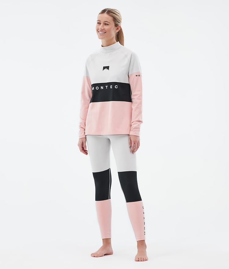 Montec Alpha W Basislaag Broek Dames Light Grey/Black/Soft Pink, Afbeelding 3 van 7