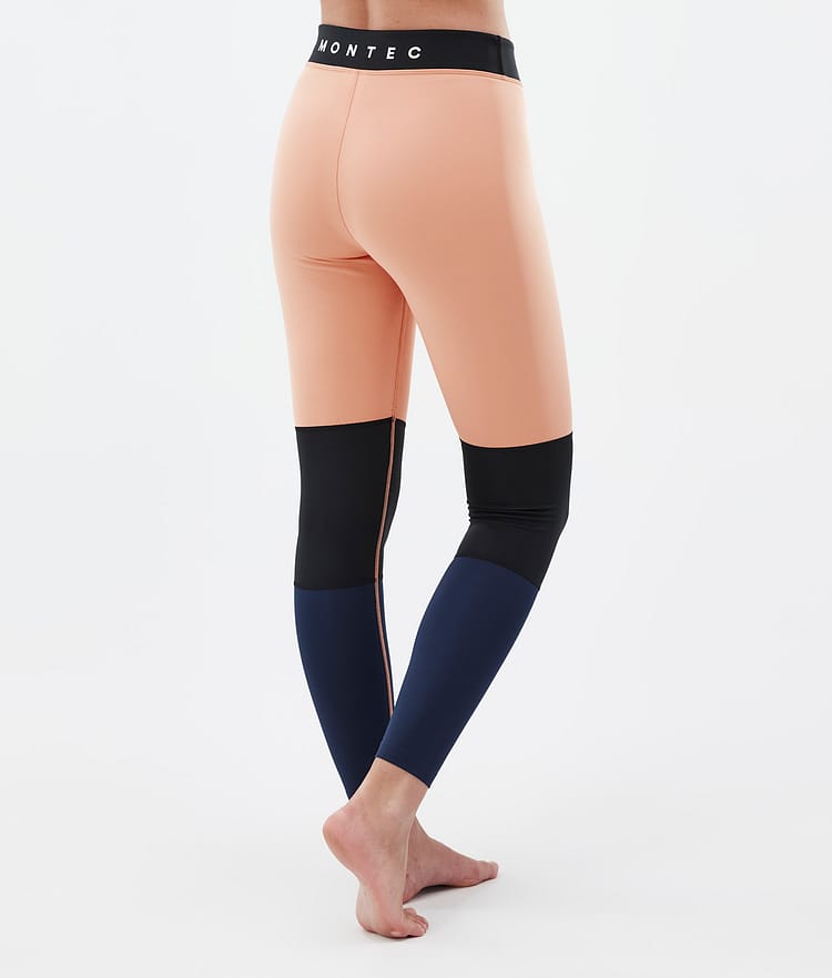 Montec Alpha W Basislaag Broek Dames Faded Peach/Black/Dark Blue, Afbeelding 2 van 7