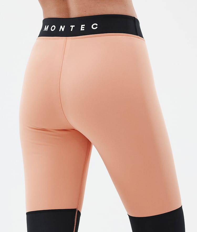 Montec Alpha W Baselayer tights Dame Faded Peach/Black/Dark Blue, Billede 6 af 7