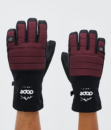Dope Ace 24 Ski Gloves Burgundy