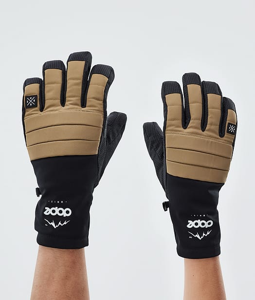 Dope Ace Ski Gloves Gold