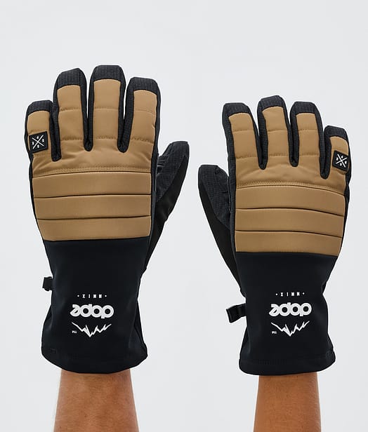 Dope Ace 24 Ski Gloves Gold