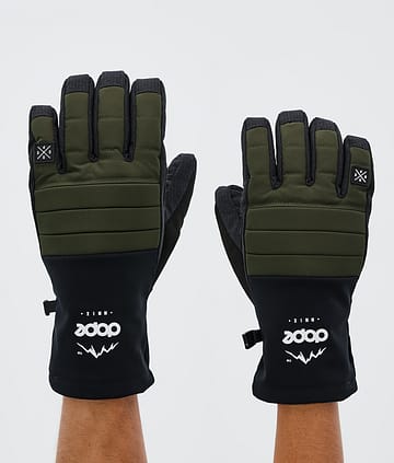Dope Ace 24 Ski Gloves Olive Green