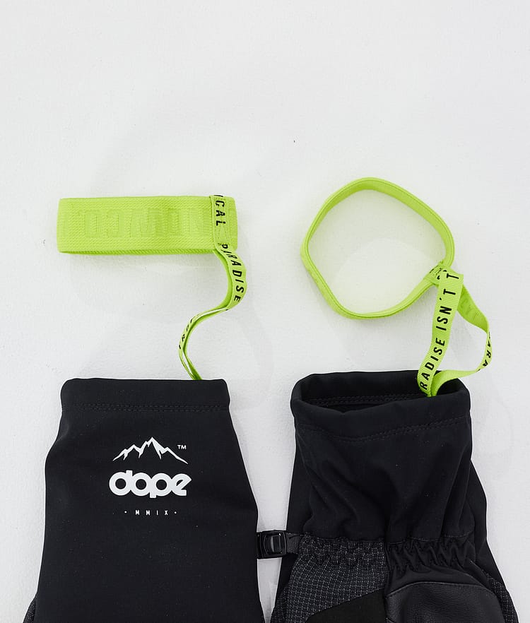 Dope Ace Snow Mittens Old White