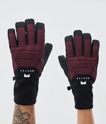 Montec Kilo 2023 Lyžařské Rukavice Burgundy