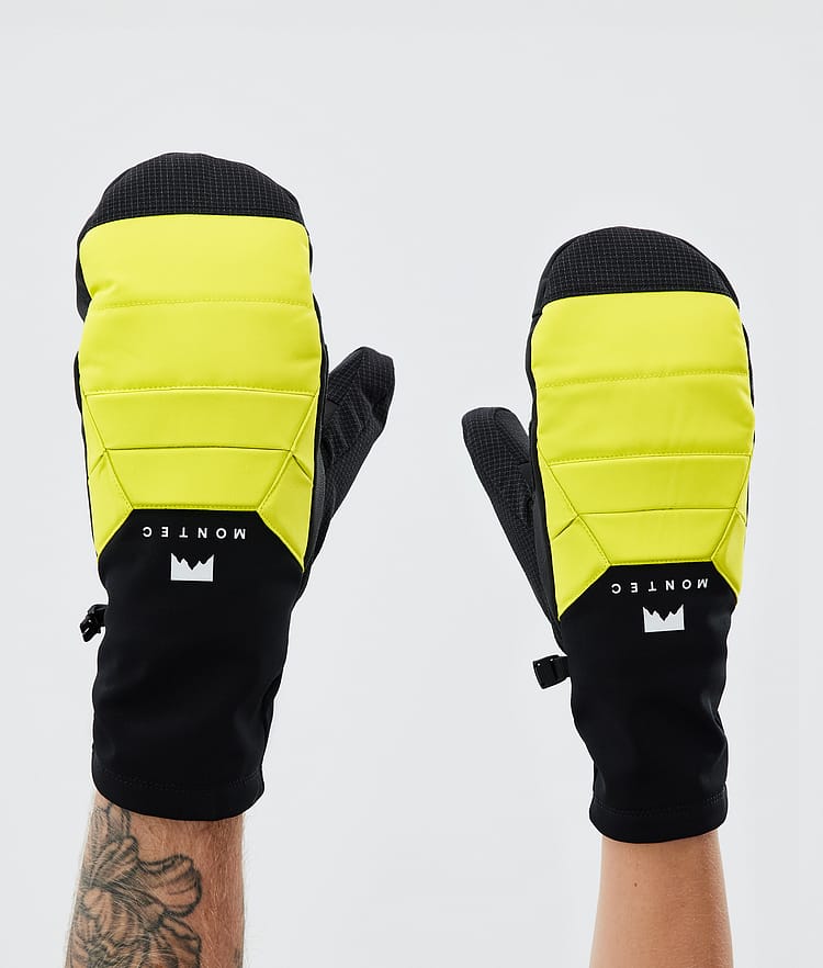 Montec Kilo Snow Mittens Bright Yellow, Image 1 of 5