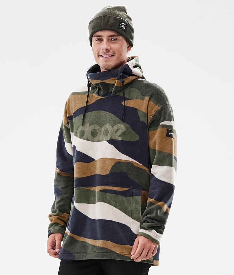 Dope Cozy II Fleece-hoodie Herre Shards Gold Green, Billede 1 af 7