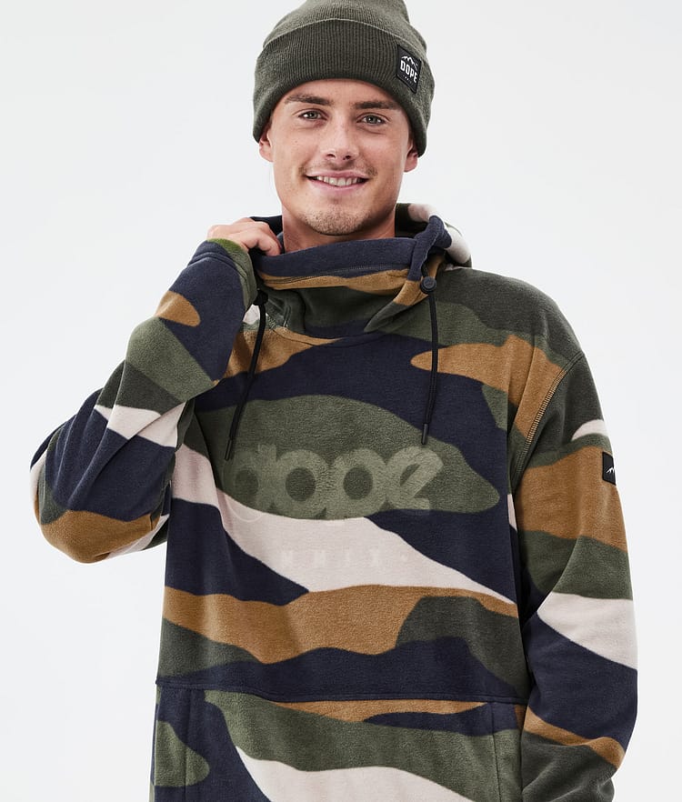 Dope Cozy II Fleece-hoodie Herre Shards Gold Green, Billede 2 af 7