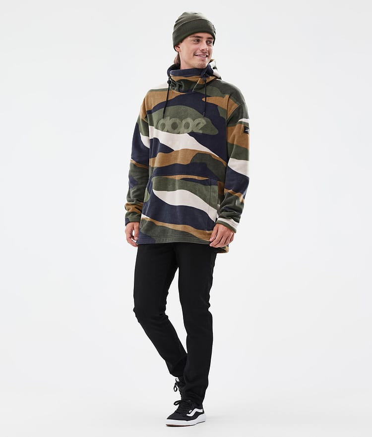 Dope Cozy II Pile con Cappuccio Uomo Shards Gold Green