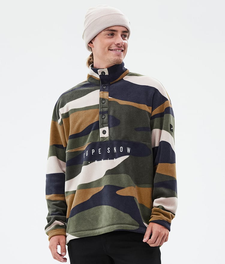 Dope Comfy Fleece Sweater Men Shards Gold Green, Image 1 of 6