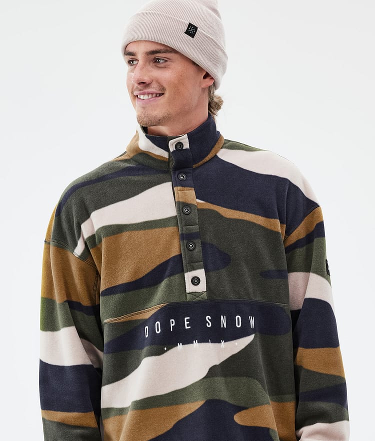 Dope Comfy Fleece Sweater Men Shards Gold Green, Image 2 of 6