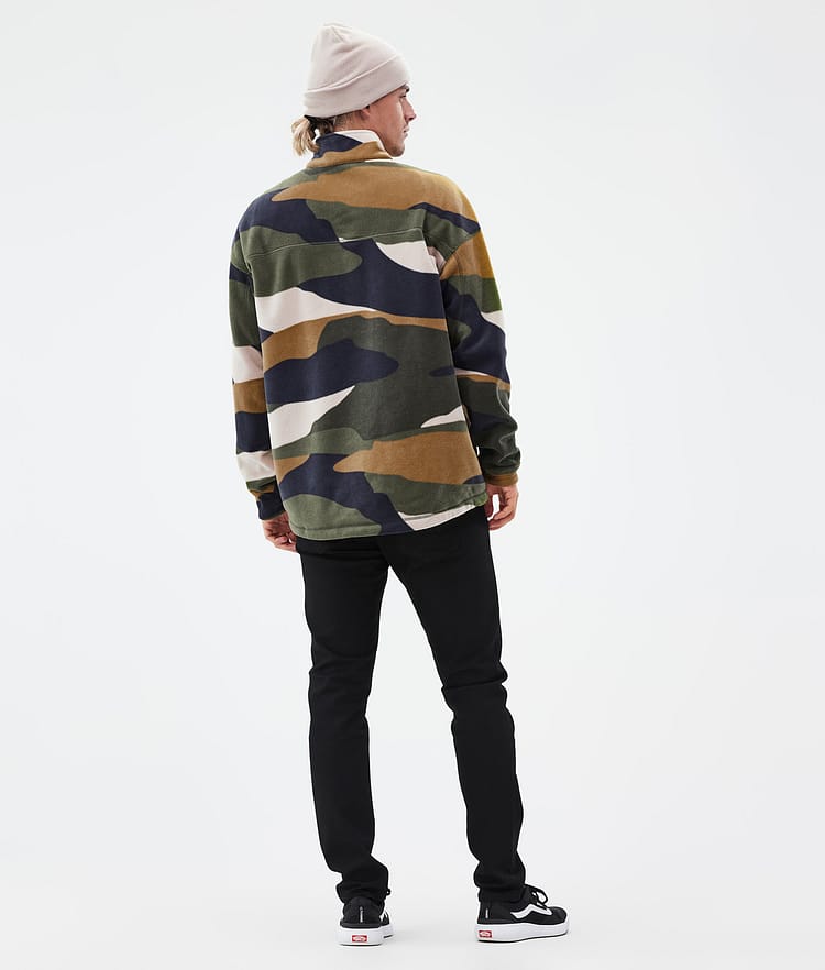 Dope Comfy Fleece Sweater Men Shards Gold Green