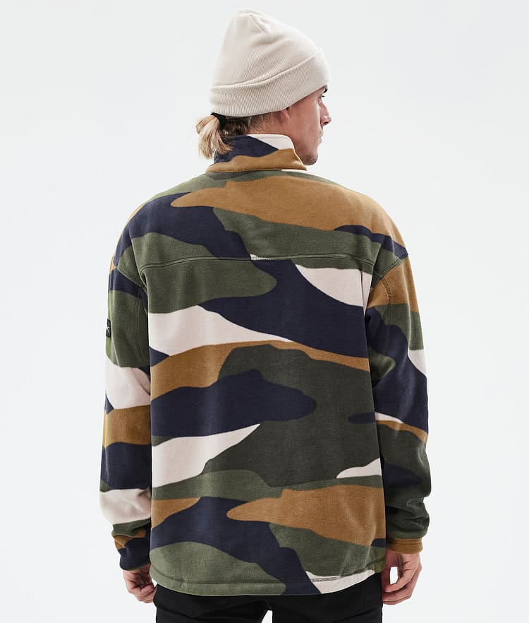 Dope Comfy Fleece Sweater Men Shards Gold Green, Image 6 of 6
