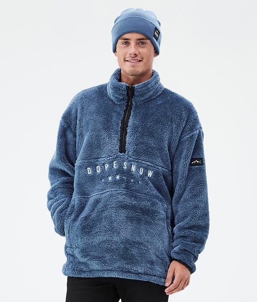 Dope Pile Sweter Polarowy Mężczyźni Blue Steel