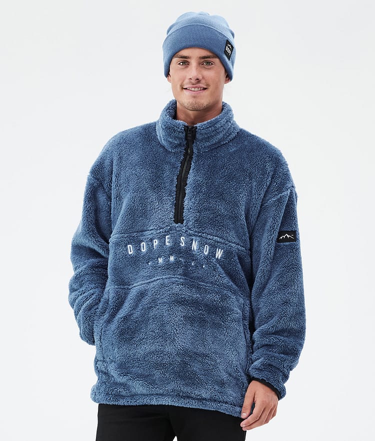 Dope Pile Sweter Polarowy Mężczyźni Blue Steel
