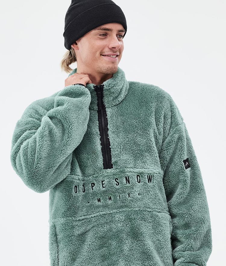Dope Pile Sweat Polaire Homme Faded Green, Image 2 sur 7