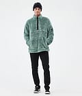 Dope Pile Sweat Polaire Homme Faded Green, Image 3 sur 7