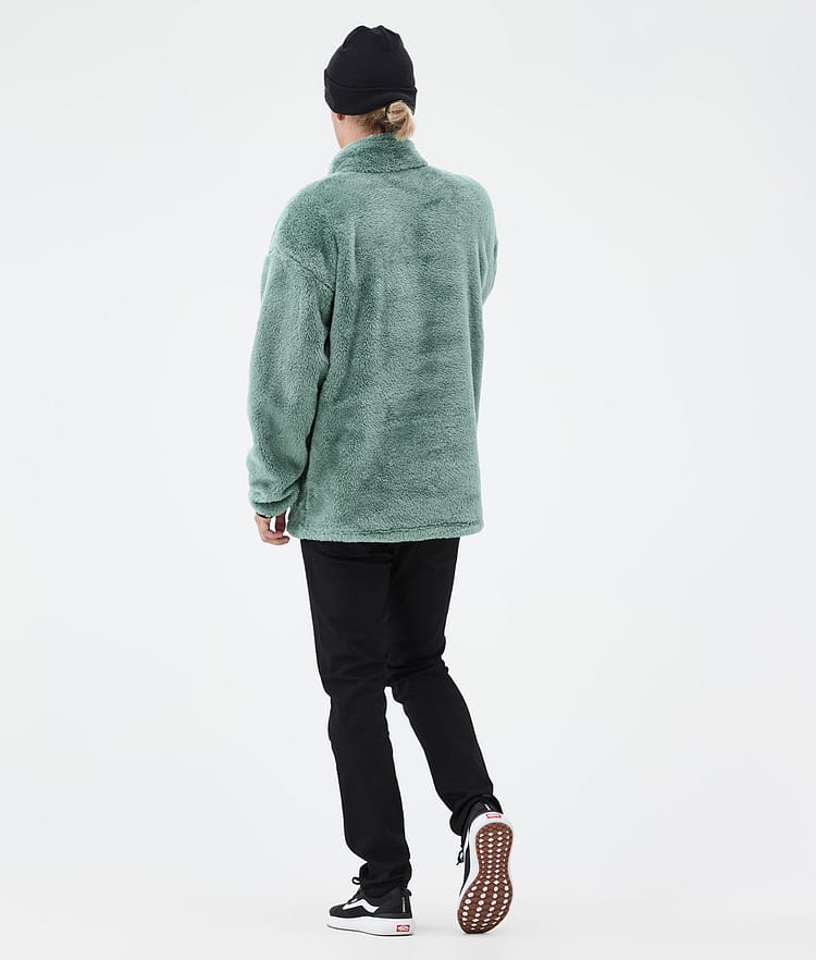 Dope Pile Fleece Trui Heren Faded Green