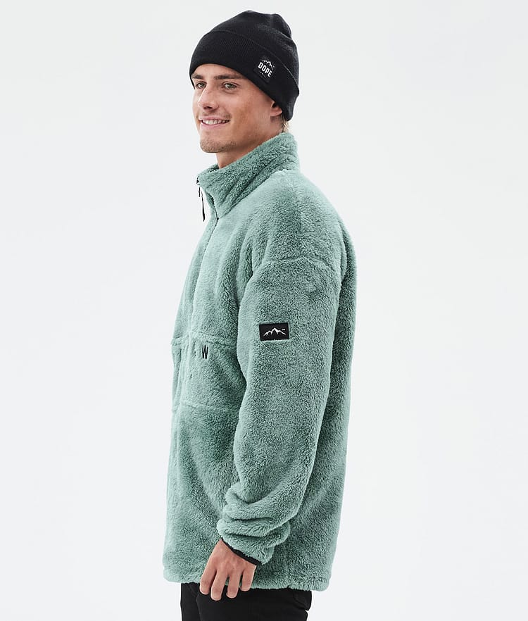 Dope Pile Fleece Sweater Men Faded Green