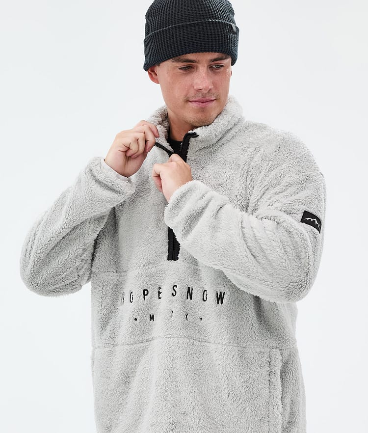 Dope Pile Fleece Trui Heren Light Grey Renewed, Afbeelding 2 van 7