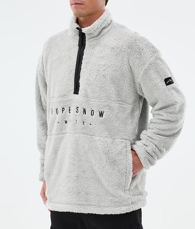 Dope Pile Fleece Trui Heren Light Grey Renewed, Afbeelding 7 van 7