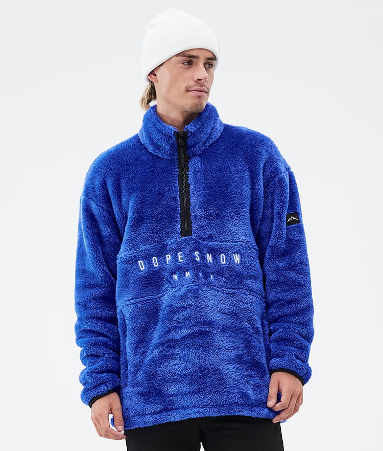 Dope Pile Fleece Sweater Men Cobalt Blue