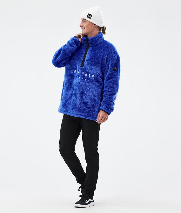 Dope Pile Fleece Sweater Men Cobalt Blue