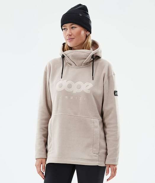 Dope Cozy II W Fleece Hoodie Dames Sand