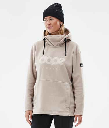 Dope Cozy II W Fleece-hoodie Dame Sand