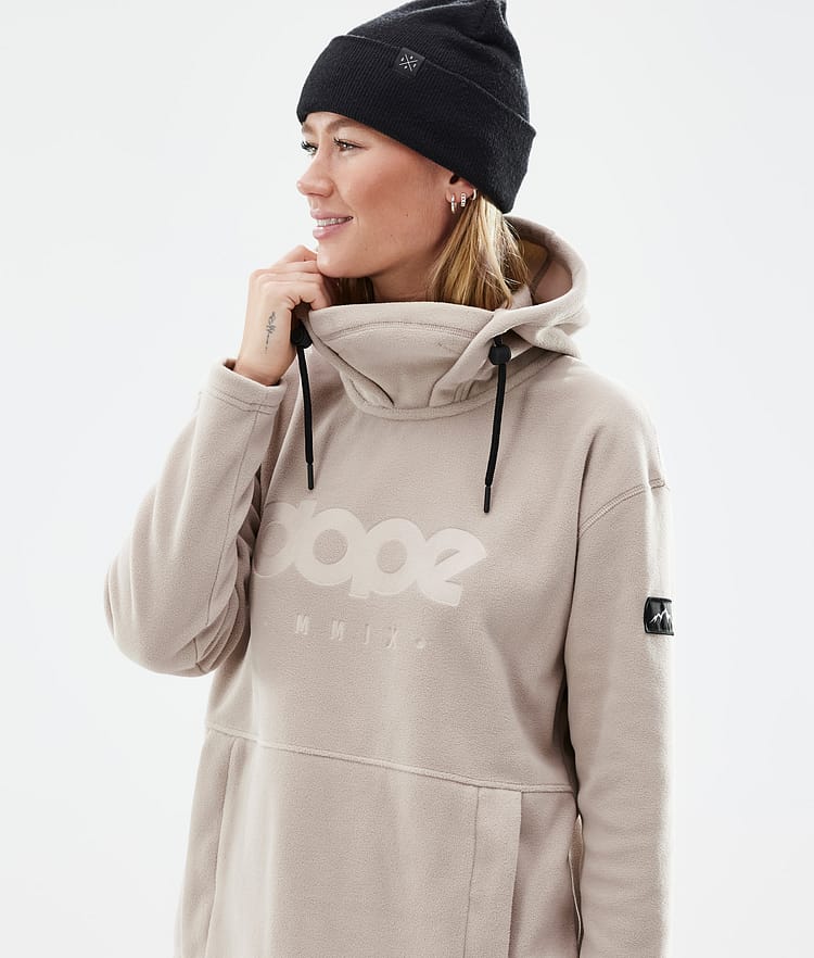 Dope Cozy II W Fleece-hoodie Dame Sand Renewed, Billede 2 af 7