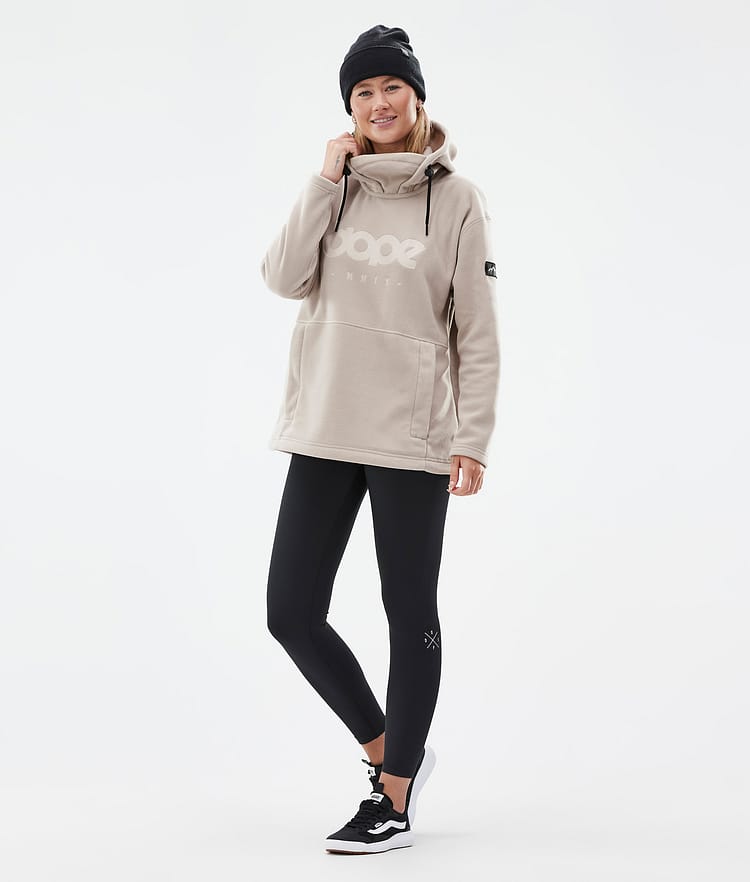 Dope Cozy II W Fleece Hoodie Dames Sand, Afbeelding 3 van 7