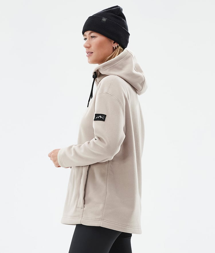 Dope Cozy II W Fleece-hoodie Dame Sand Renewed, Billede 5 af 7