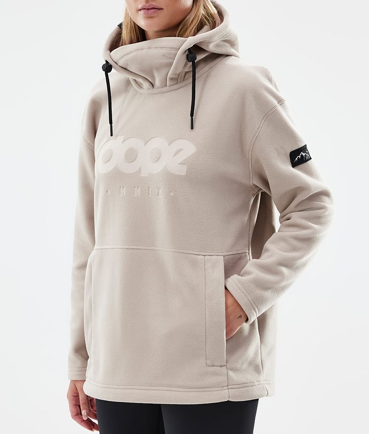 Dope Cozy II W Pile con Cappuccio Donna Sand Renewed, Immagine 7 di 7