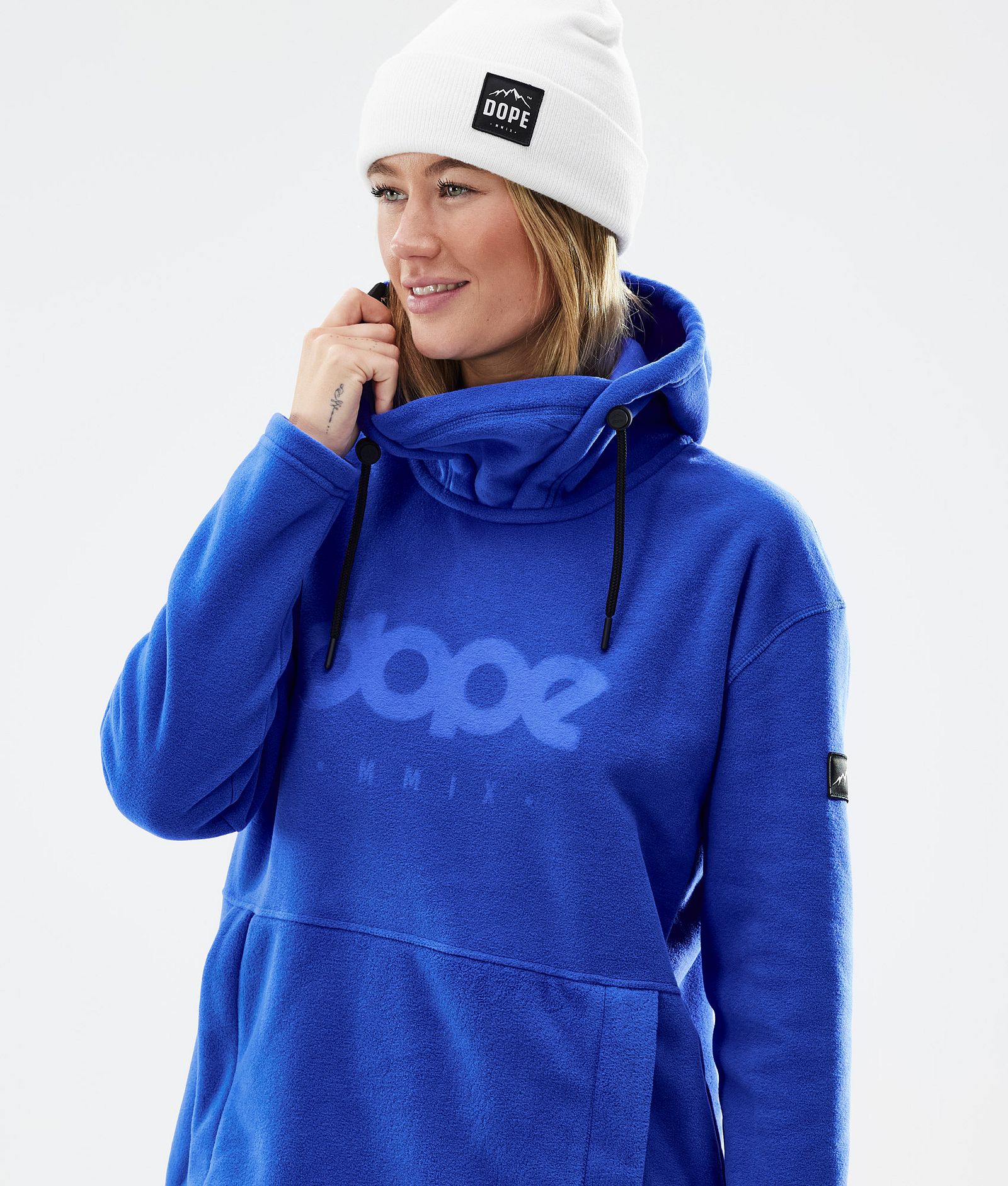 Dope Cozy II W Fleece-hoodie Dame Cobalt Blue