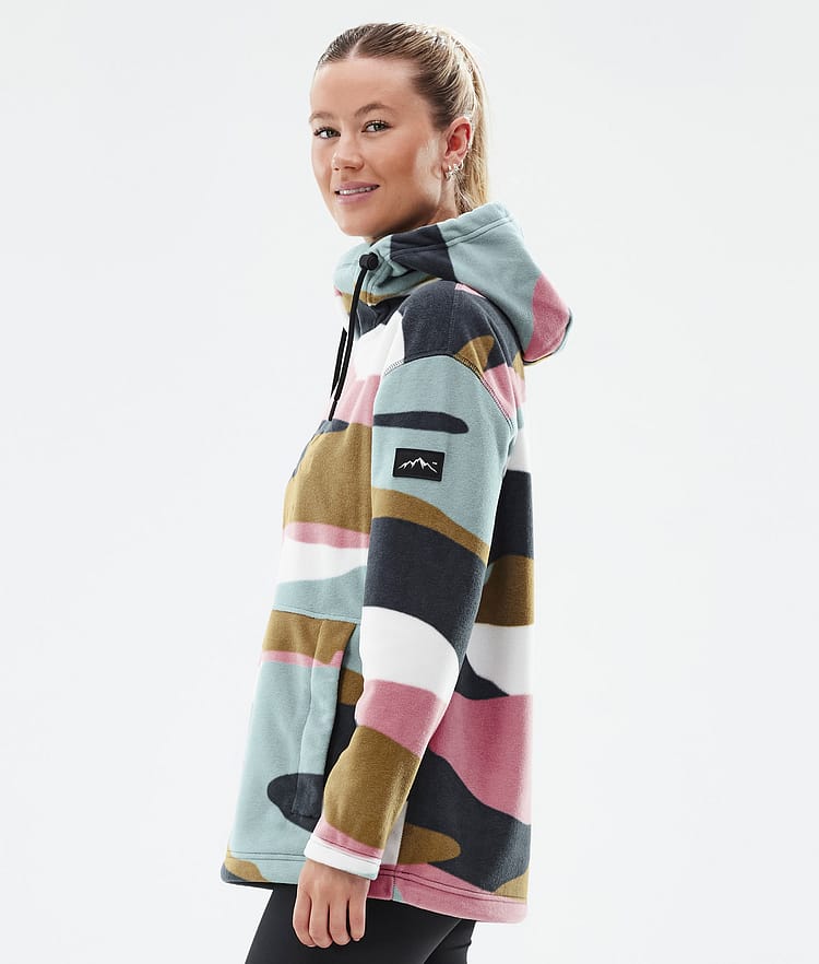 Dope Cozy II W Fleecová Mikina s Kapucí Dámské Shards Gold Muted Pink, Obrázek 5 z 7