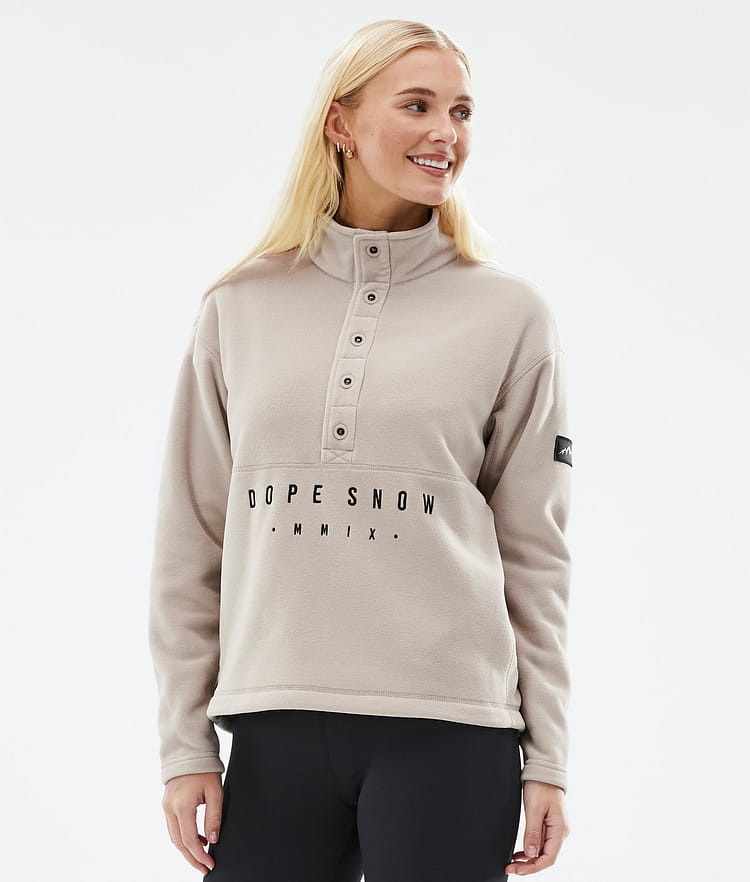 Dope Comfy W Fleece Trui Dames Sand, Afbeelding 1 van 6