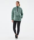Dope Pile W Sweat Polaire Femme Faded Green