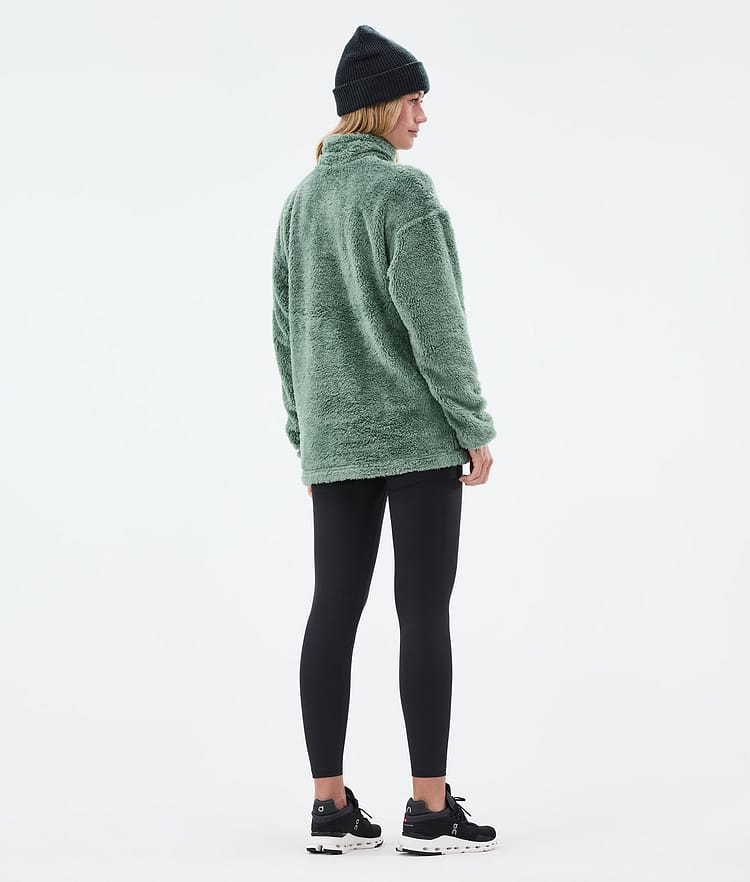 Dope Pile W Fleece Trui Dames Faded Green Renewed, Afbeelding 4 van 7