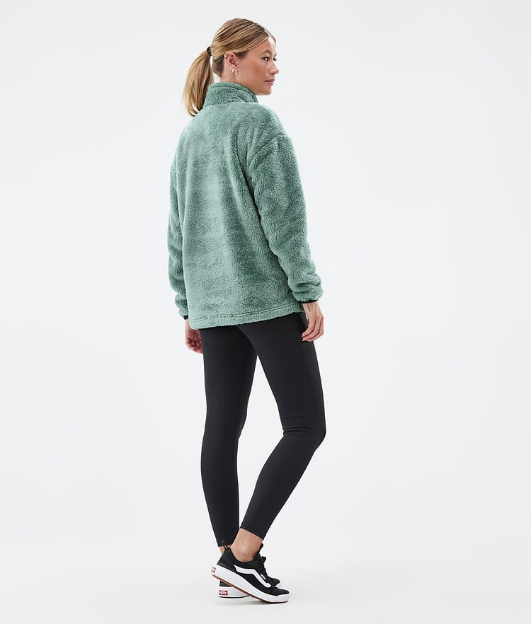 Dope Pile W Fleece Sweater Women Faded Green