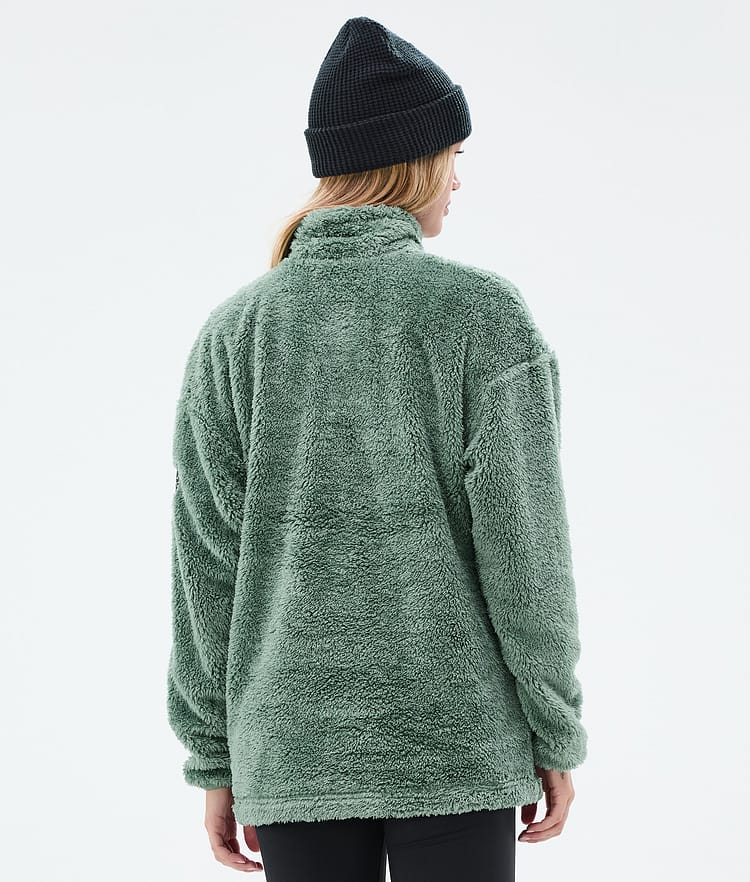Dope Pile W Fleece Trui Dames Faded Green Renewed, Afbeelding 6 van 7