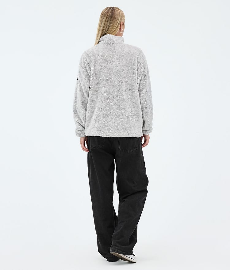 Dope Pile W Fleecová Mikina Dámské Light Grey Renewed, Image 4 of 7