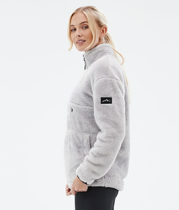Dope Pile W Fleece Trui Dames Light Grey, Afbeelding 5 van 7